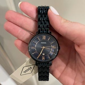 NWT Fossil Watch! Navy & Rose Gold. Never worn